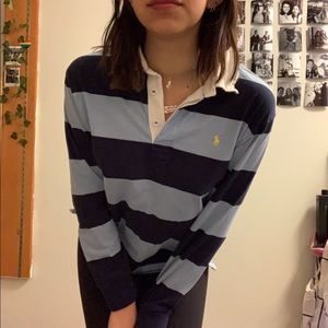 Blue striped Rugby Polo Shirt (Ralph Lauren)